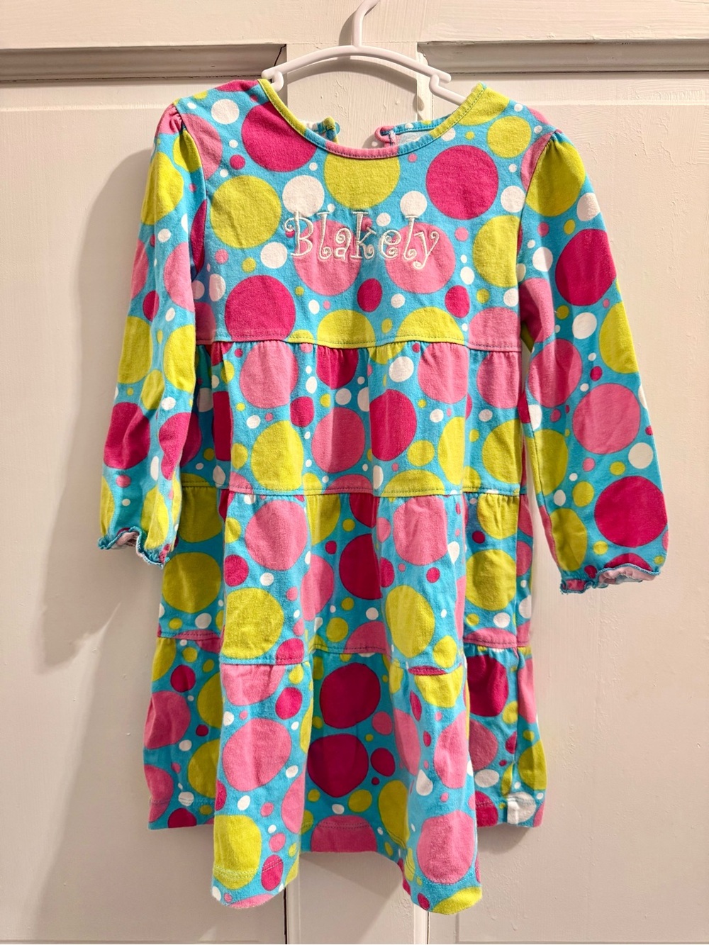 Blakely Monogram on JK girls dress